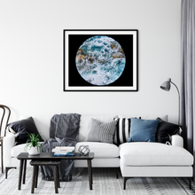 Load image into Gallery viewer, Ocean, Rocks, Vignette, Oahu, Hawaii, Framed Matted Photo Print, Living Room Interior, Image