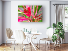 Load image into Gallery viewer, Abstract, Bright Colors, Tropical Plants, Oahu, Hawaii, Metal Art Print, Kitchen Interior, Image