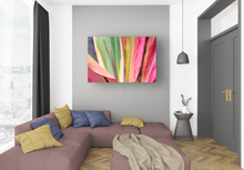 Load image into Gallery viewer, Abstract, Bright Colors, Tropical Plants, Oahu, Hawaii, Metal Art Print, Living Room Interior, Image