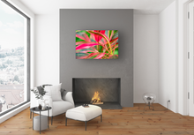 Load image into Gallery viewer, Abstract, Bright Colors, Tropical Plants, Oahu, Hawaii, Metal Art Print, Living Room Interior, Image