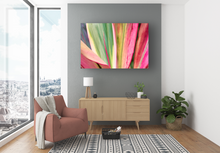 Load image into Gallery viewer, Abstract, Bright Colors, Tropical Plants, Oahu, Hawaii, Metal Art Print, Reading Room Interior, Image