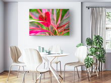 Load image into Gallery viewer, Abstract, Bright Colors, Tropical Plants, Oahu, Hawaii, Metal Art Print, Kitchen Interior, Image
