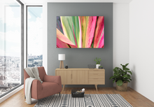 Load image into Gallery viewer, Abstract, Bright Colors, Tropical Plants, Oahu, Hawaii, Metal Art Print, Reading Room Interior, Image
